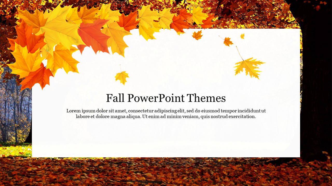 Free Fall PowerPoint Themes